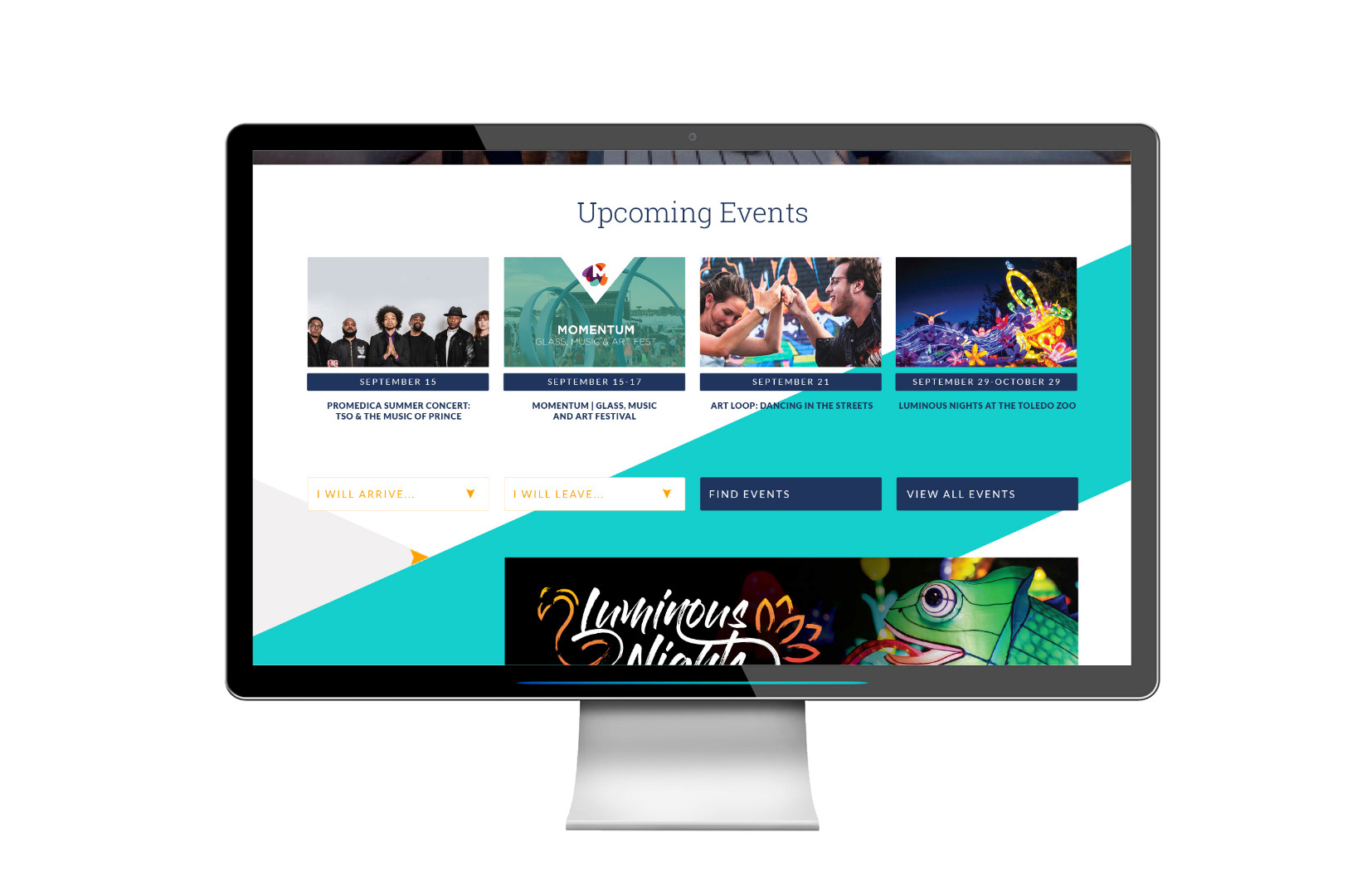 Web Homepage Events