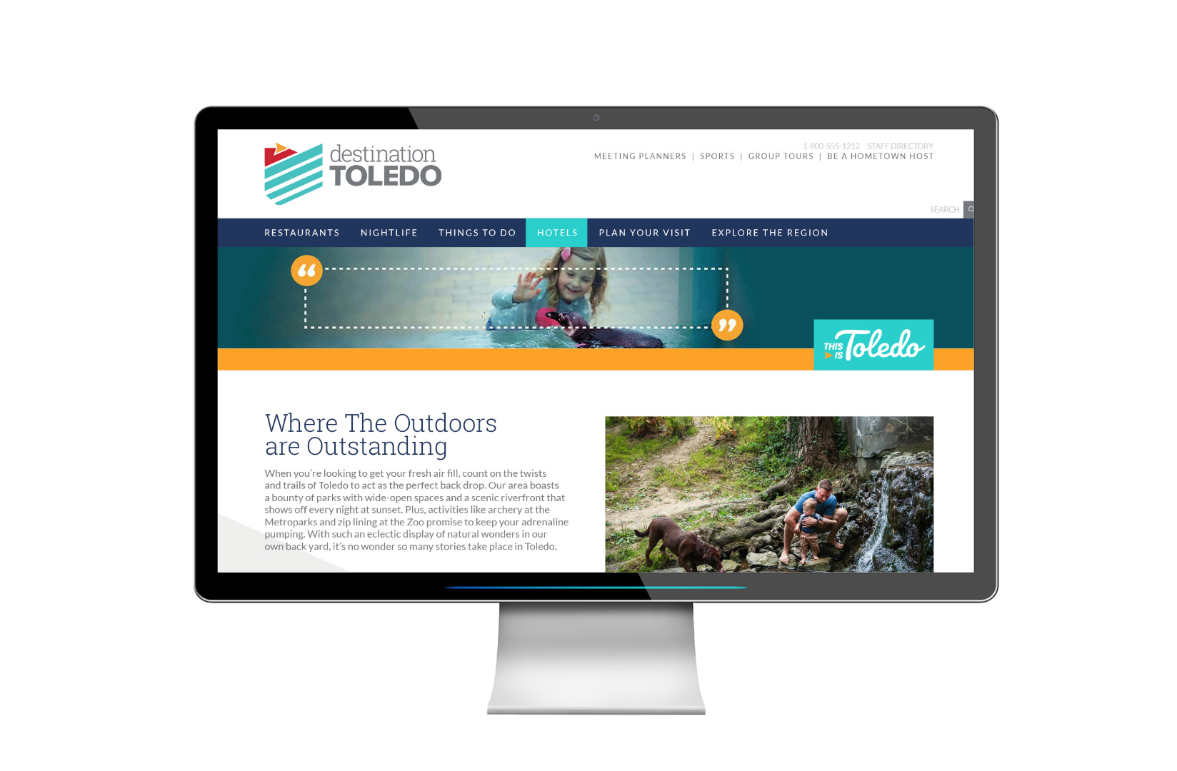 Campaign Landing Page for Outdoors