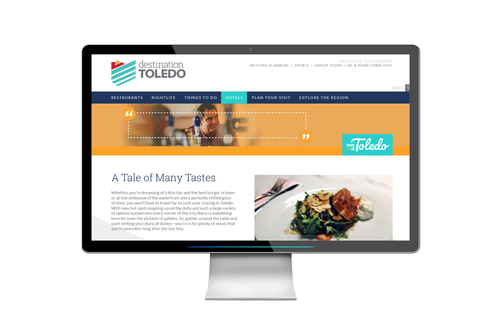 Campaign Landing Page for Dining